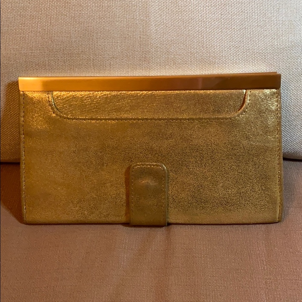 Hobo gold clutch
